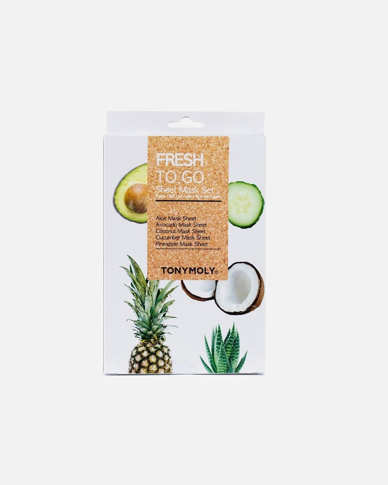 Tonymoly Atkarību izraisoša sejas maska Fresh to go komplekts - Fresh to go sejas maska