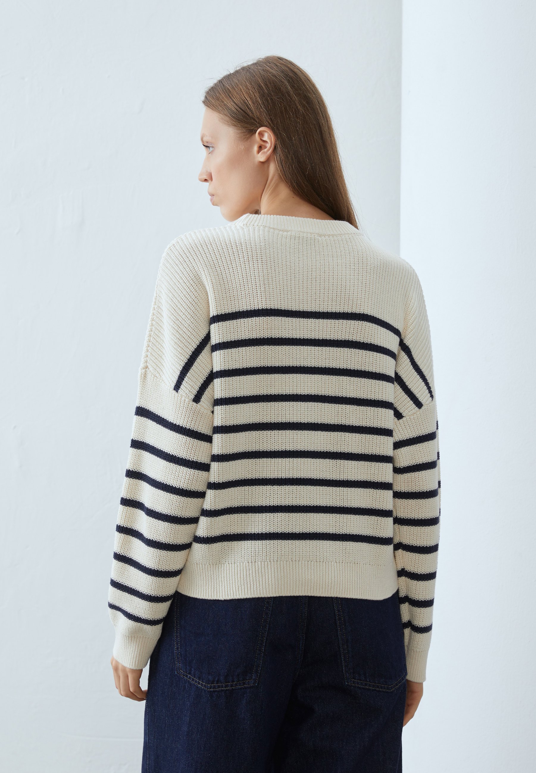 Maglione Anna Field - bianco sporco/blu scuro