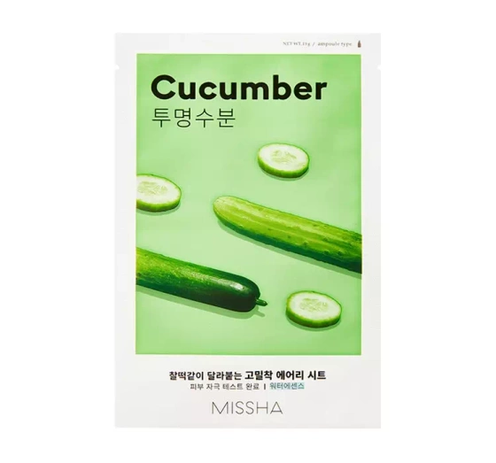 Missha Airy Fit Sheet Mask nawilżająca maseczka w płachcie Cucumber 19ml