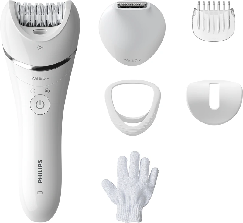 Depilador Philips Série 8000 BRE715/00 para uso a seco e molhado
