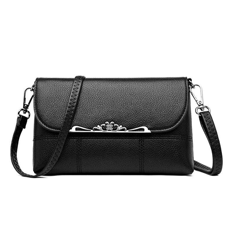 Sac bandoulière en cuir PU, pochette à rabat, sac cabas, sac à main vintage pour femme