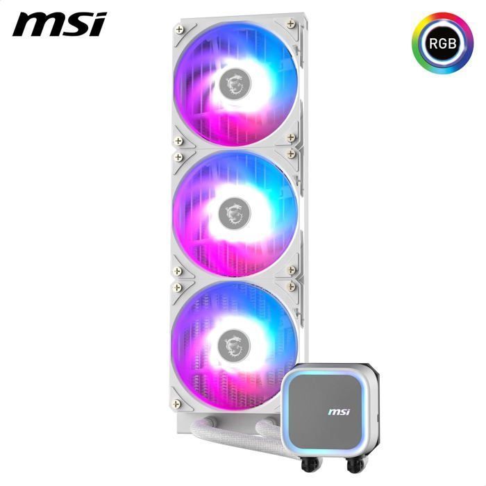 MSI - MAG CORELIQUID A13 360 - Watercooling Kits - 120 x 120 x 25 mm - White