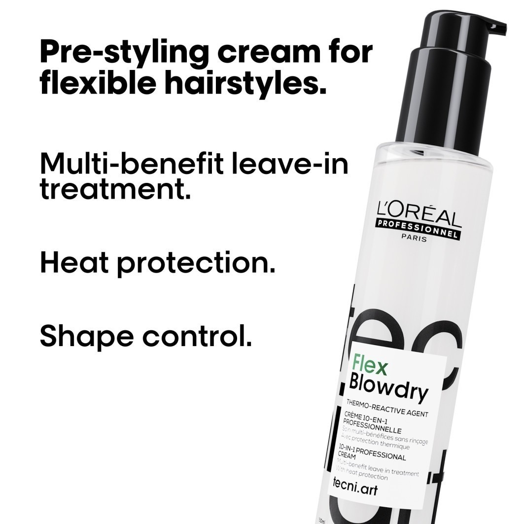 L'Oréal Professionnel plaukų kremas TecniArt Flex Blowdry Pre-Styling - 150 ml