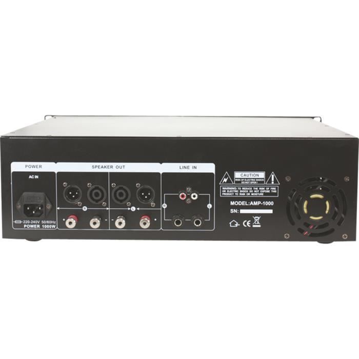 IBIZA AMP1000 PA Amplifier 2 x 800W - Black