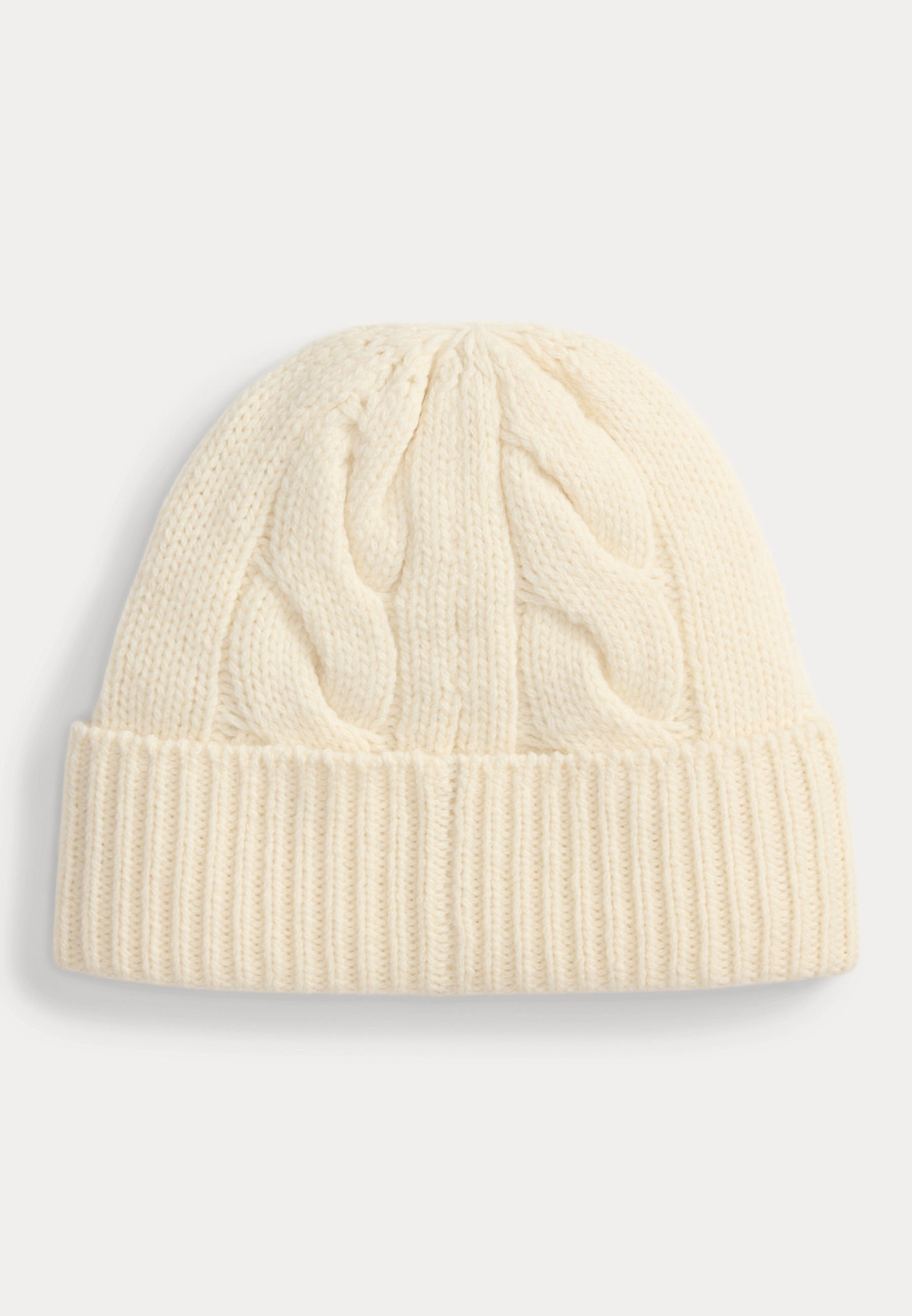 Polo Ralph Lauren POLO BÄR ZICKENSCHNITTEN-MÜTZE AUS WOLLMISCHUNG - Mütze - Creme