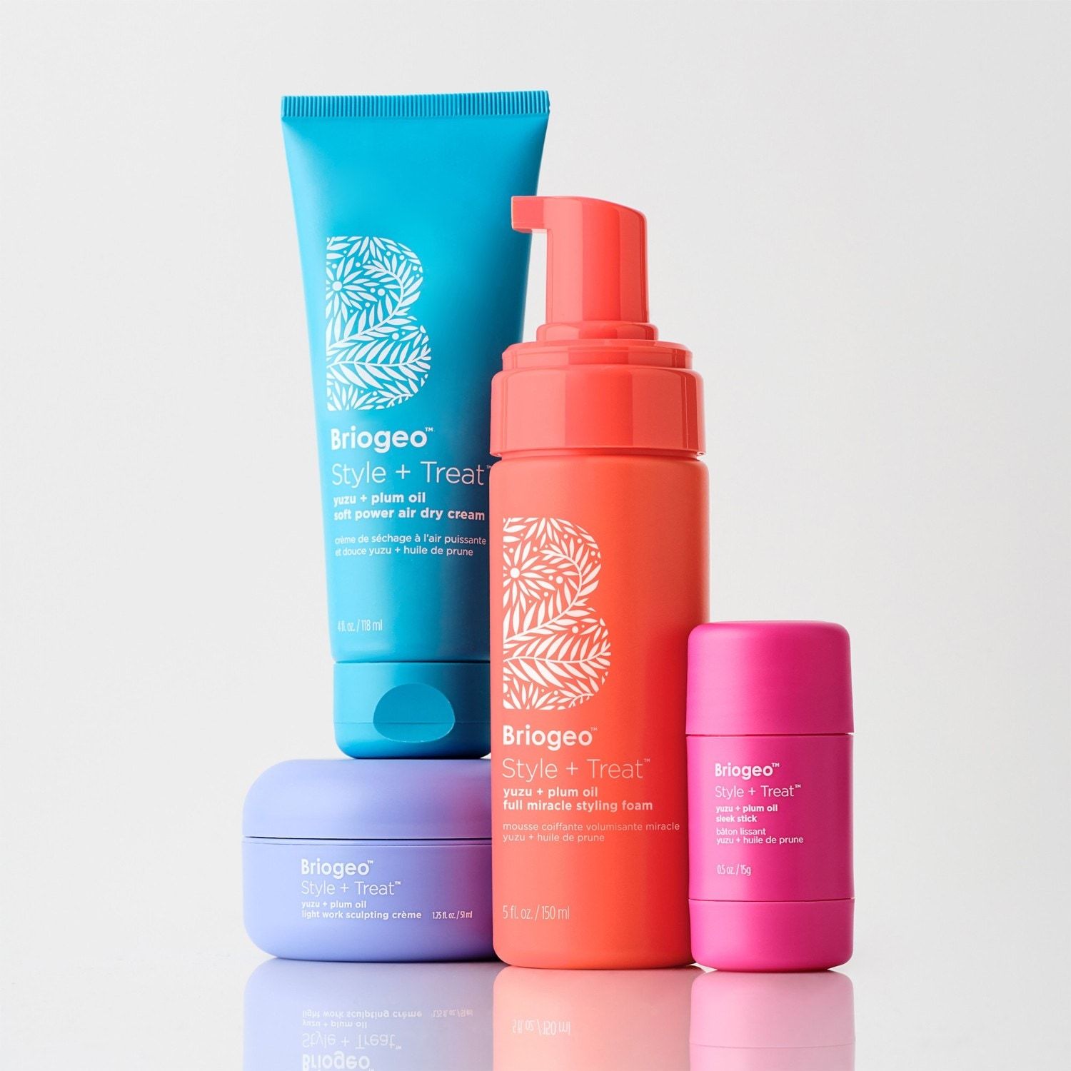 Briogeo matu krēms Style + Treat™ Juzu un plūmju eļļas maigs, sauss, gaisīgs krēms - 118 ml