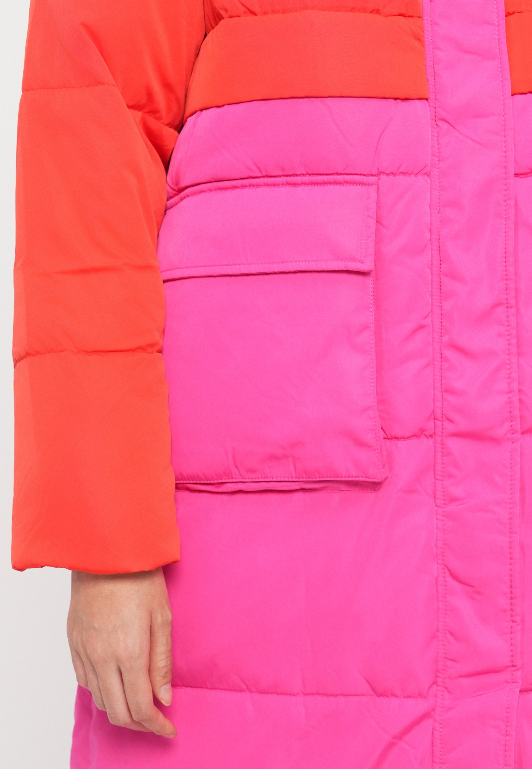 YAS YASSOF PADDED COAT - Zimní kabát - black/white