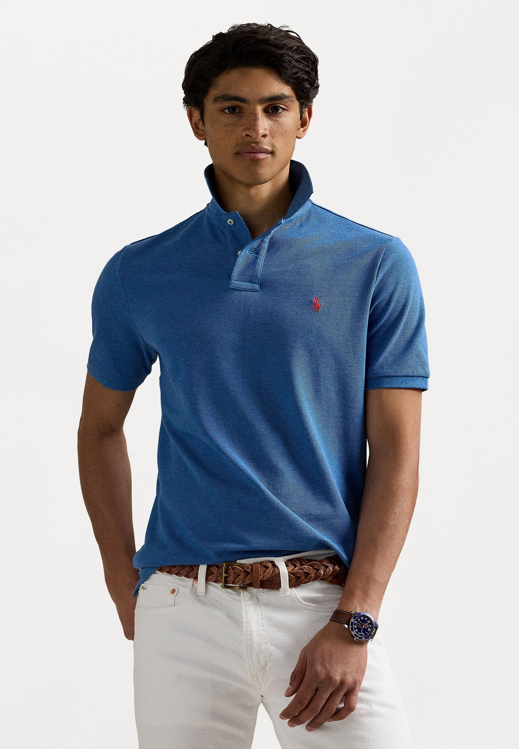 Polo Ralph Lauren SLEEVE - Poloskjorter - navy