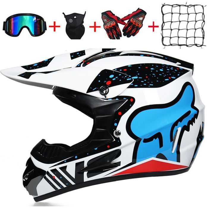 Casque Moto Enfant et adulte Motocross Casque Hors-rouge