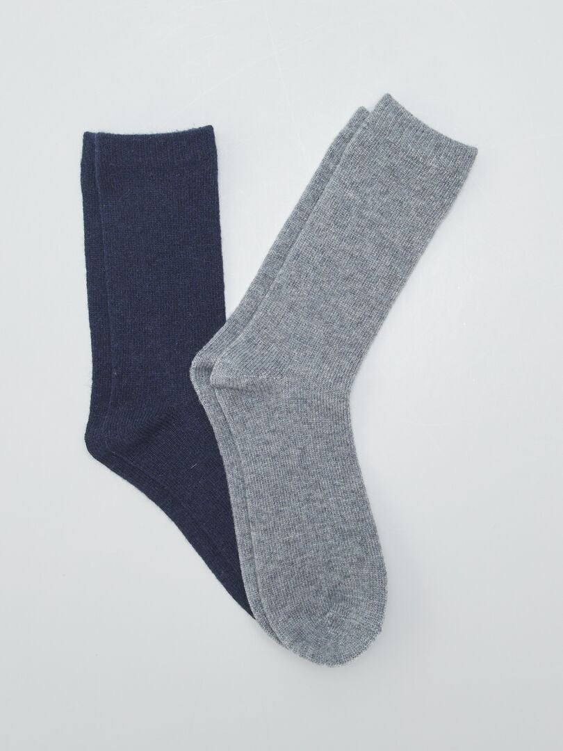 Juego de 2 pares de calcetines - GRISES