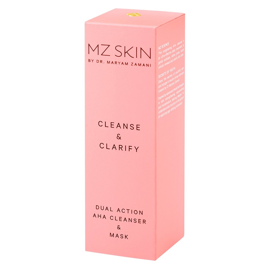 MZ SKIN Cleanse & Clarify Dual Action AHA Cleanser and Mask