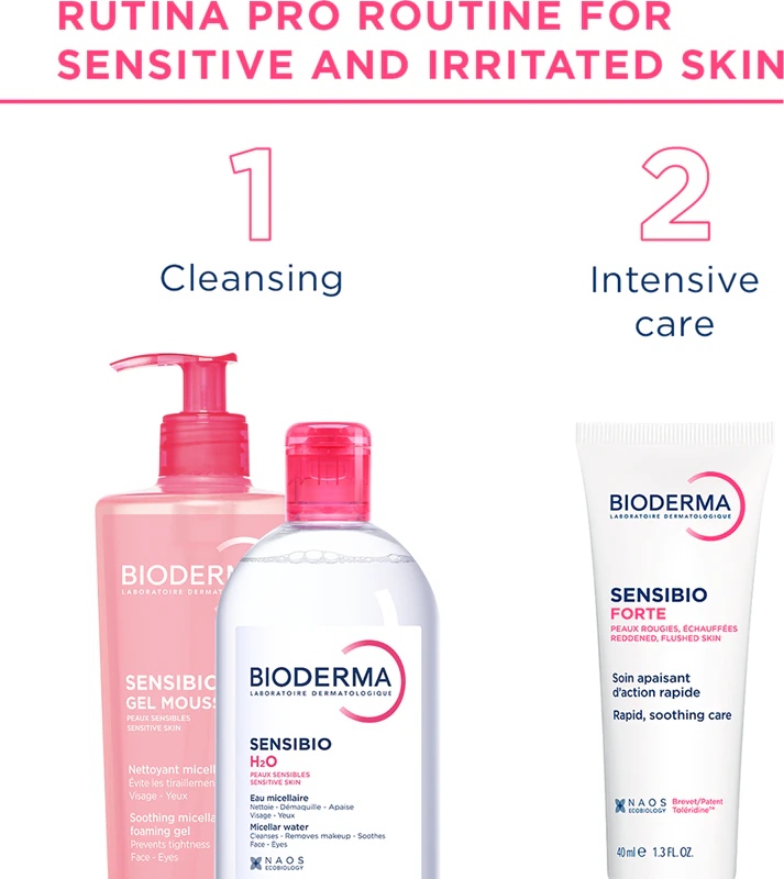 Bioderma Sensibio Forte verzachtende hydraterende crème voor de gevoelige huid die gevoelig is voor verkleuringen.
