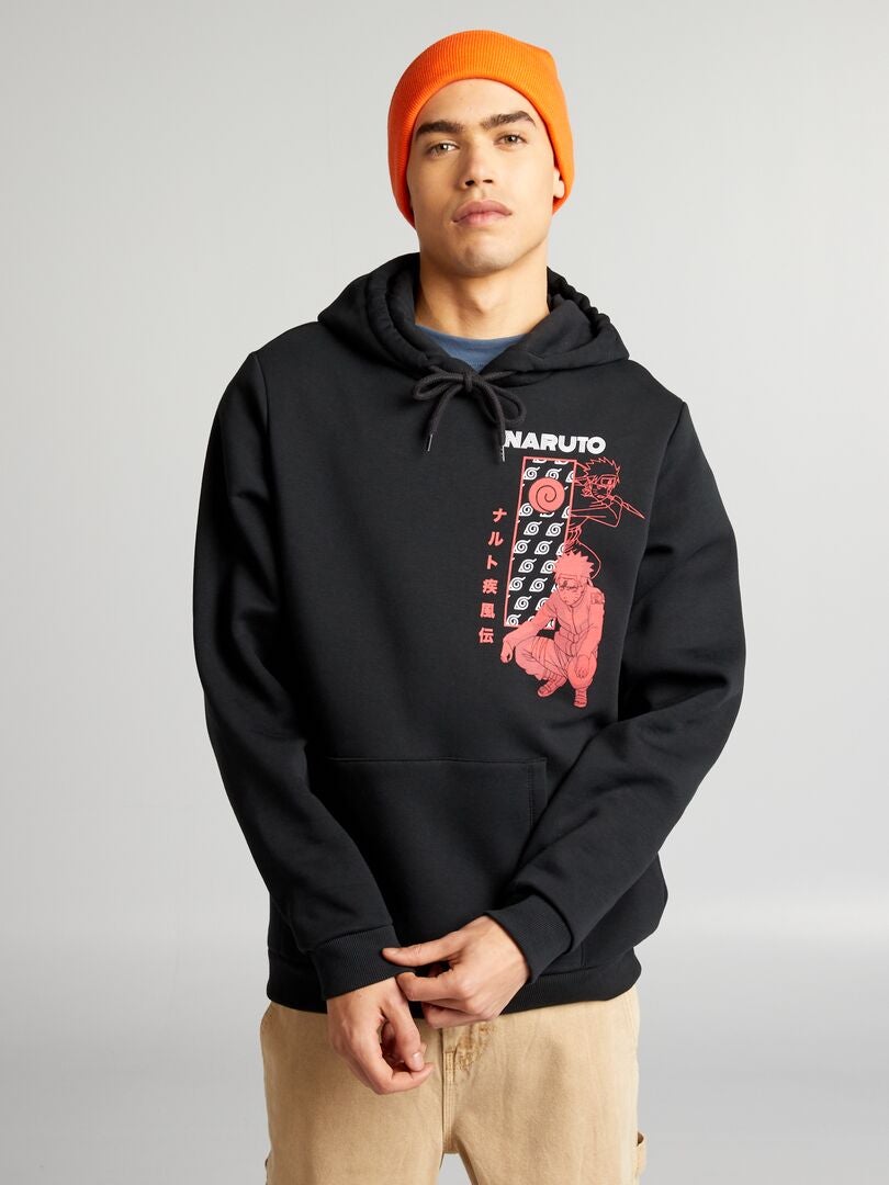 Naruto fleece sweatshirt - zwart