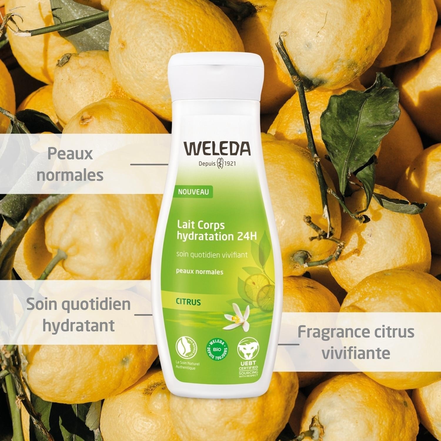 Weleda Citrus Lait Corps hydratation 24H - 200ml