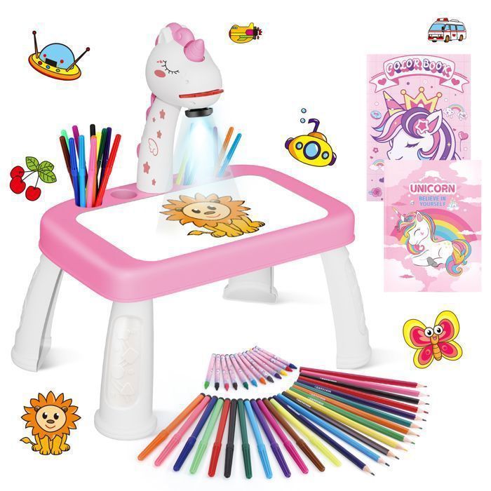 Tekenprojector voor kinderen met 72 patronen, speelgoed voor meisjes van 3-6 jaar.