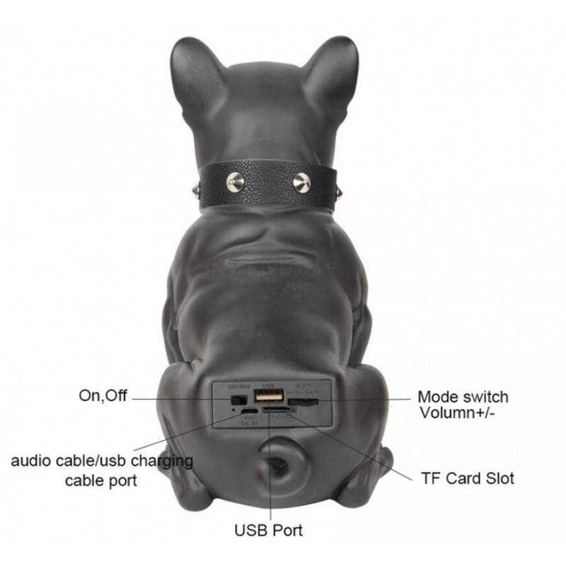 Caixa de Som Portátil Sem Fio Bluetooth Bulldog Smartek