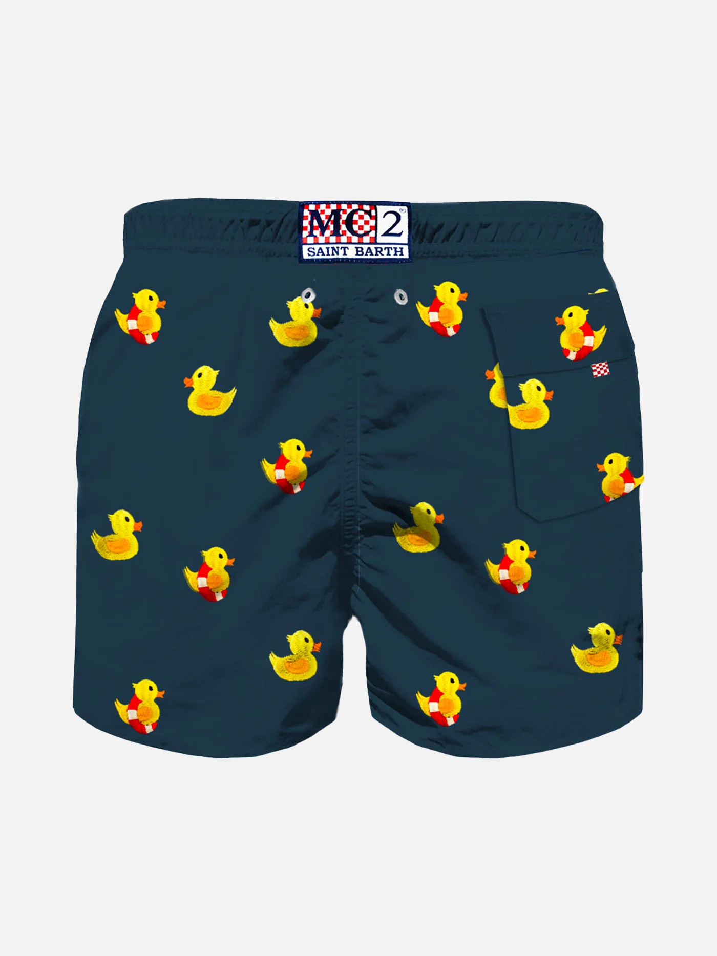Traje de baño infantil con bordado de pato