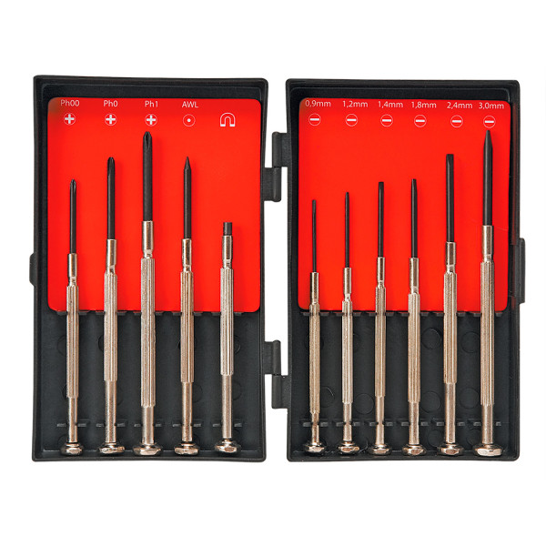 Wkrętaki precyzyjne, 11 szt. TOP TOOLS 39D194