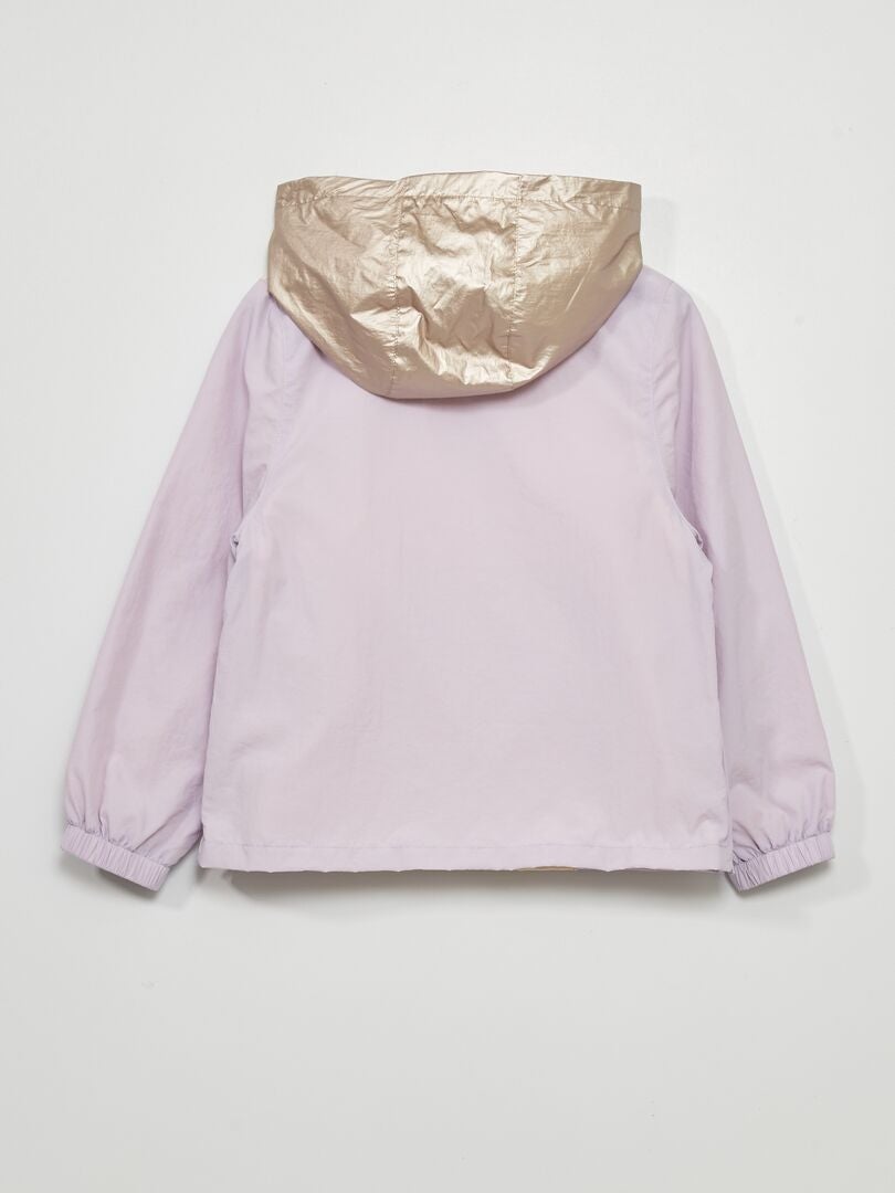 Windjack met kleurblokken - ROZE