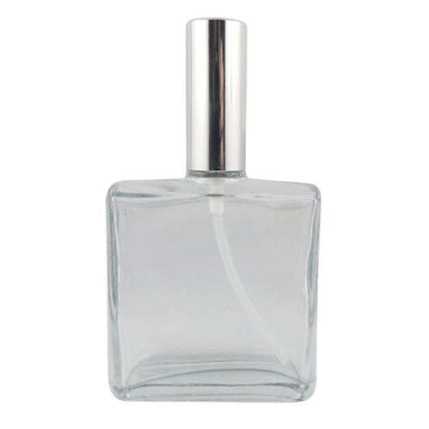 Vierkante glazen sprayflacon van 50 ml
