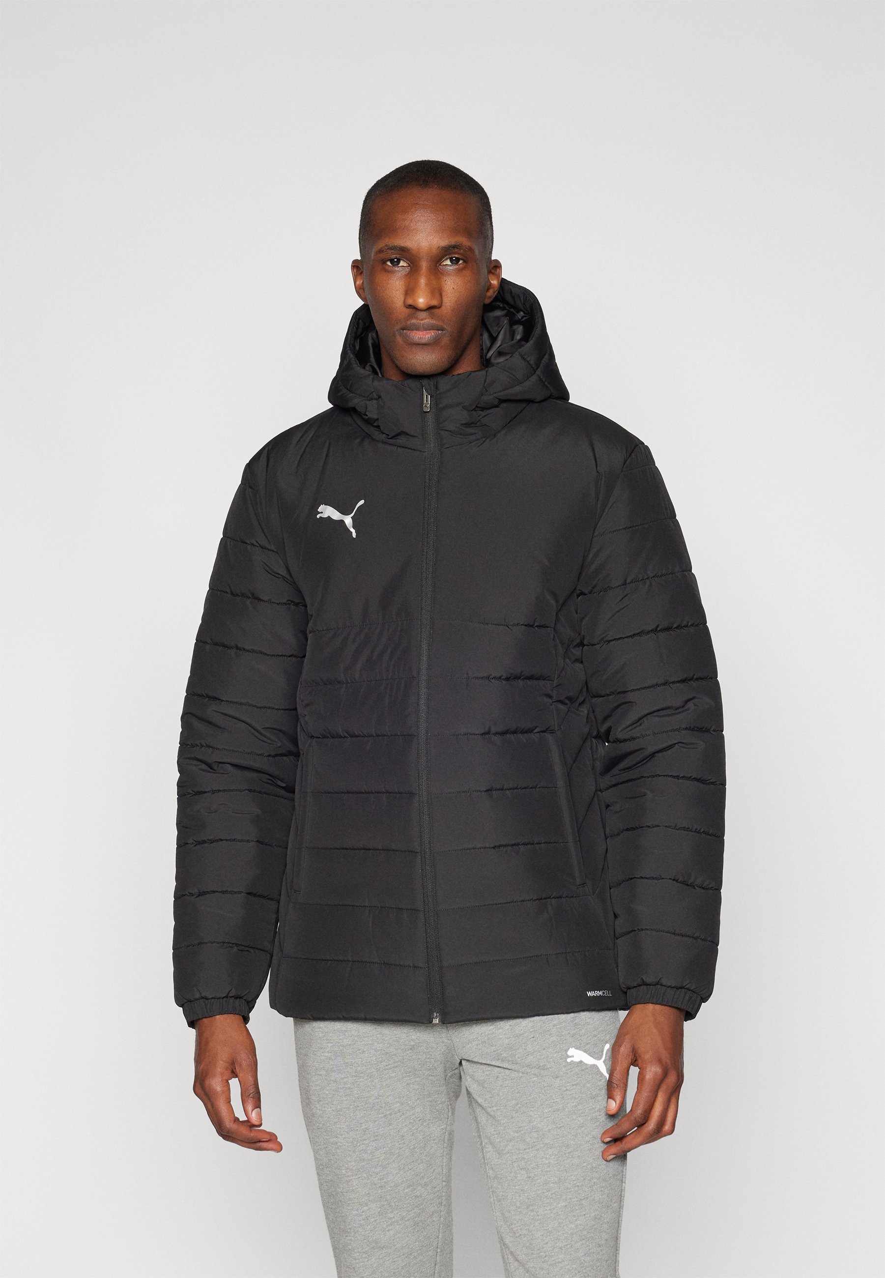 Puma HOODED PADDED JACKET - Vinterjakke - black/silver