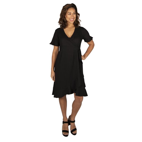 Robe de maternité portefeuille True Spirit<br>noire, taille L