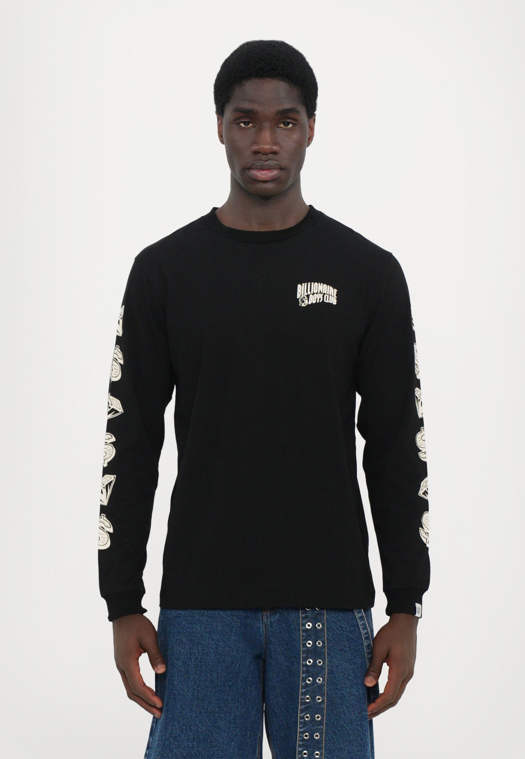Billionaire Boys Club DIAMONDS DOLLARS - Bluzka z długim rękawem - czarna