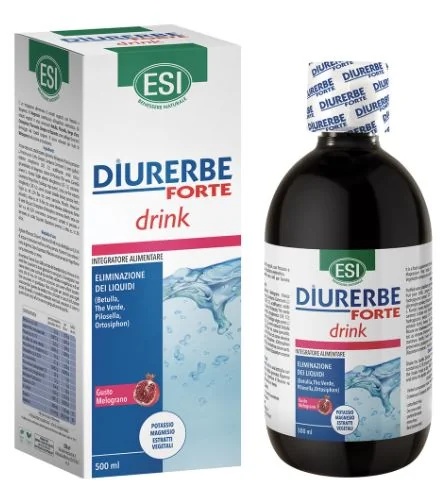 ESI Esi Diurerbe Forte Drink Granaatappel 500 ml Supplement tegen vochtverlies