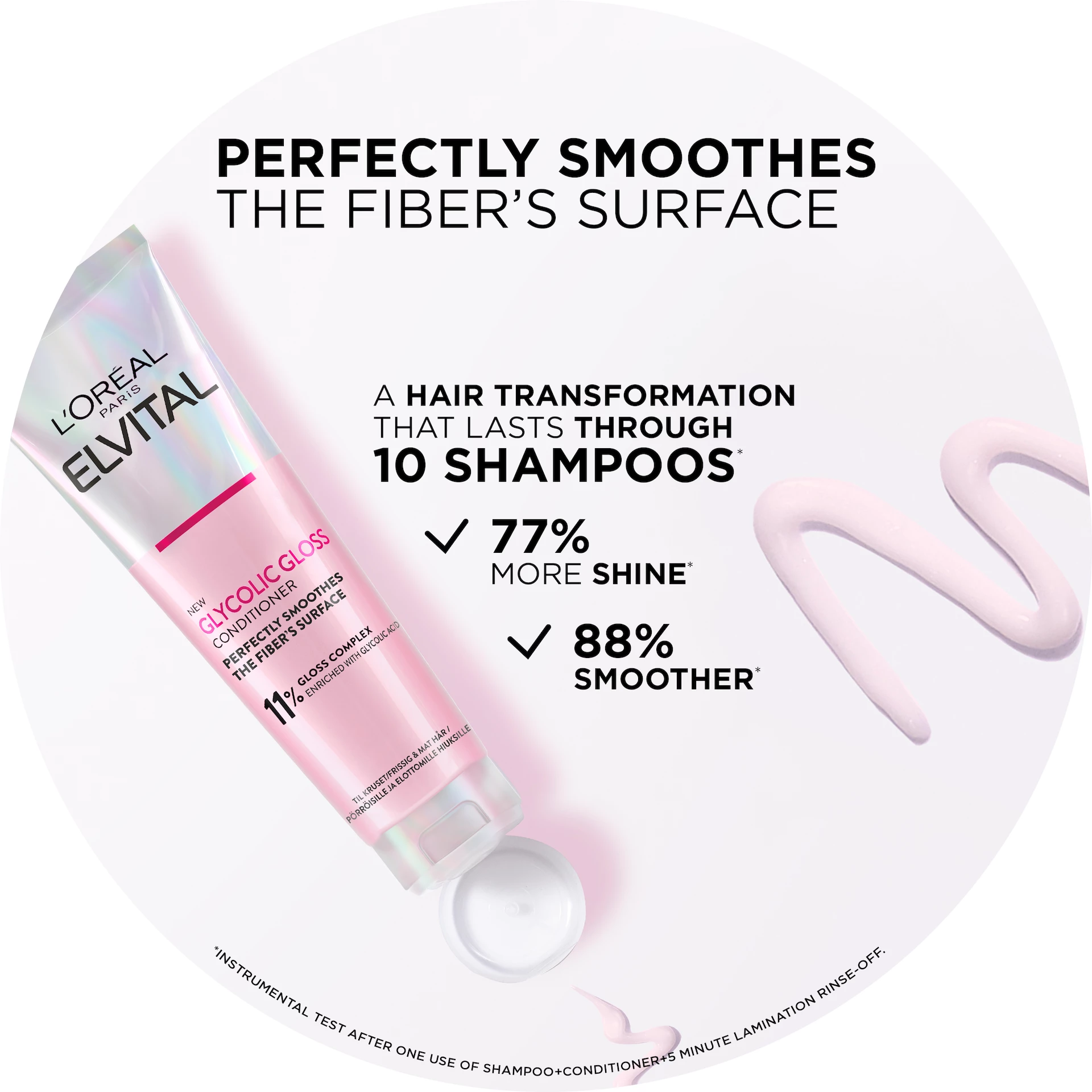 Balsam de păr Elvital Glicolic Gloss 150 ml - L'Oréal Paris