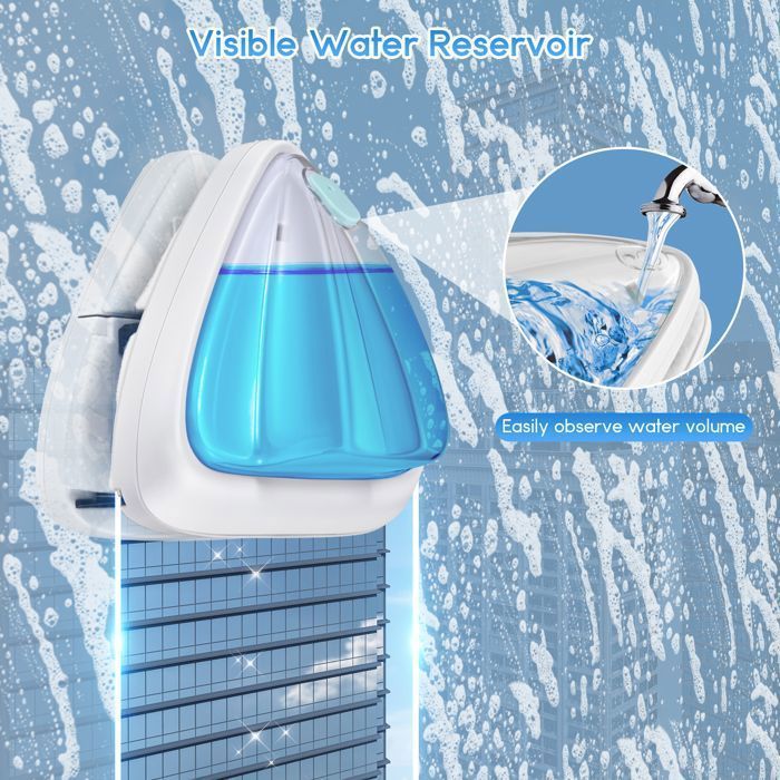 TTLIFE Lave Vitre Magnétique Double Vitrage, Nettoyeur de vitres magnétique, Nettoyant à vitres Double Face, Outil de Brosse
