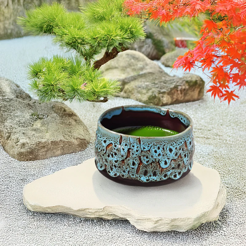Conjunto de chá Matcha Profi Kaoru, kit de presente para preparar uma bebida.