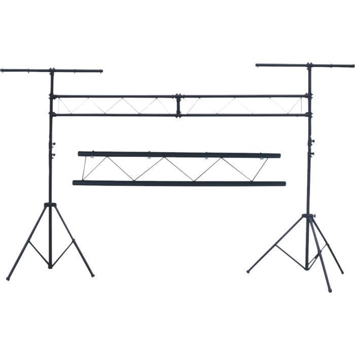 Robuuste lichttruss van 3 meter met 10 hoogwaardige haken voor DJ en LED-geluidssysteem.