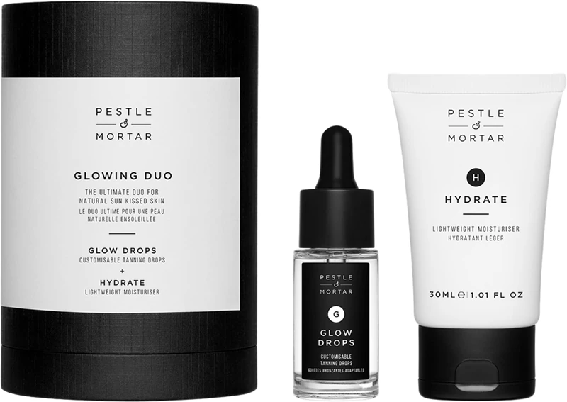 Pestle & Mortar The Glowing Duo zelfbruinende cadeauset