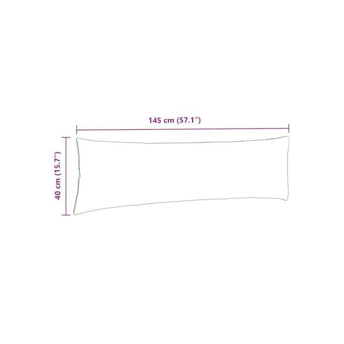 Sofa cushions - vidaXL - 2 pieces - Pink - 145x40 cm - Removable covers - Polyester filling - Indoor use