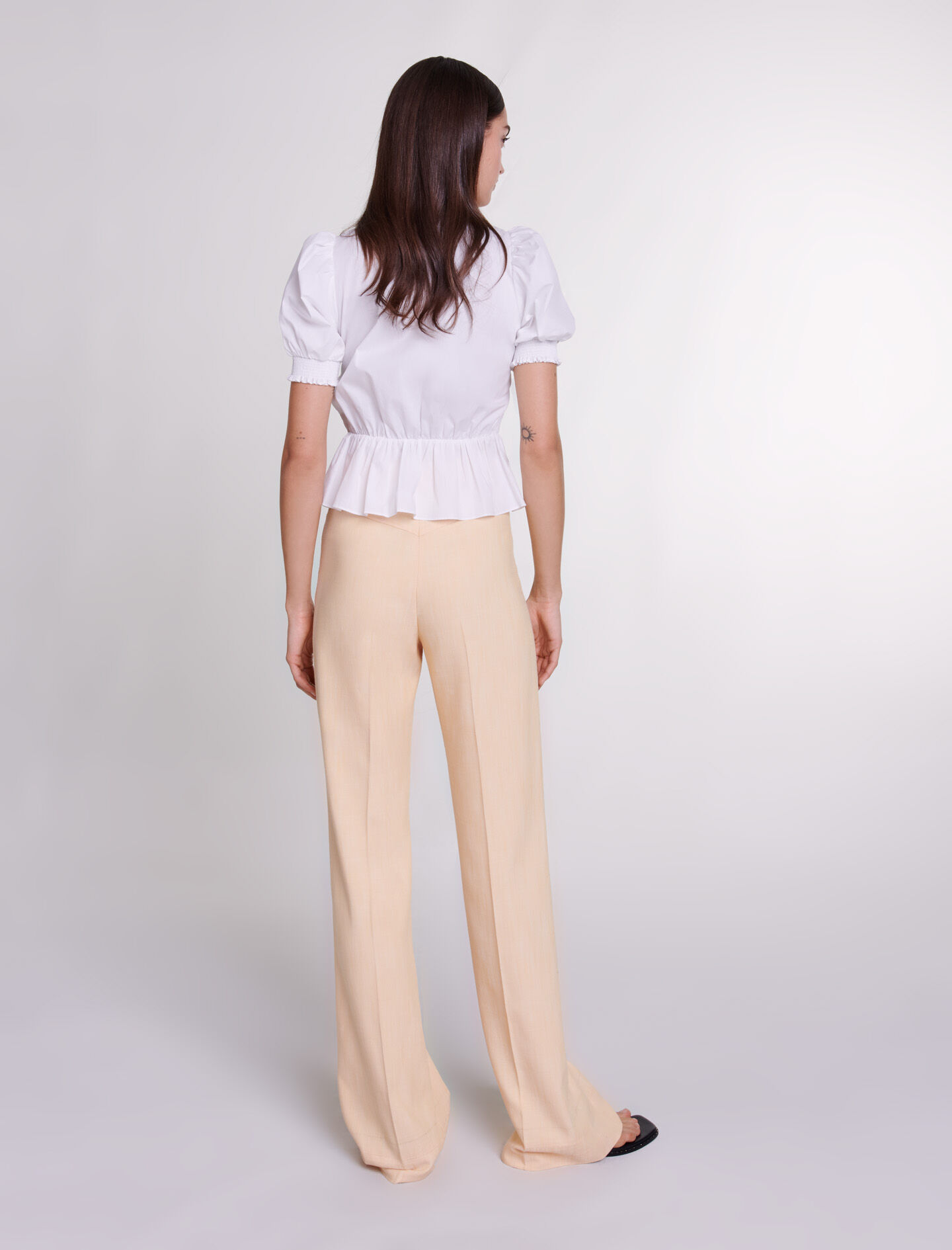 Pantaloni de costum - Galben banană