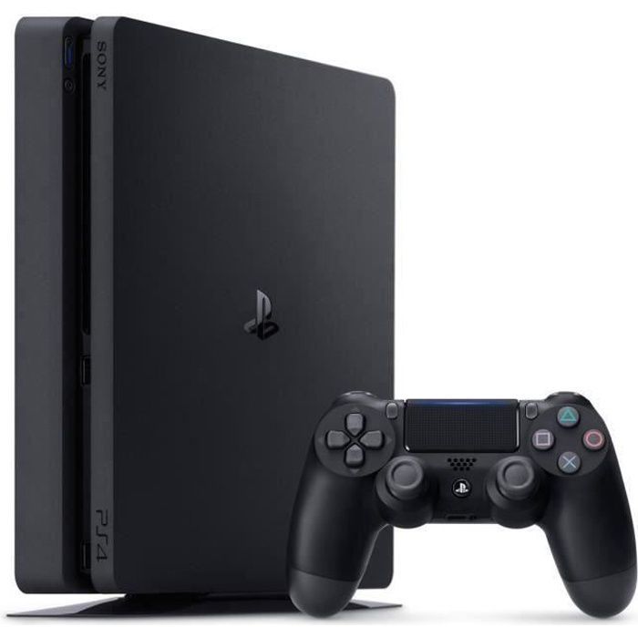 PS4 Slim 500GB Zwart/Jet Black Console - E-Chassis - Officiële PlayStation