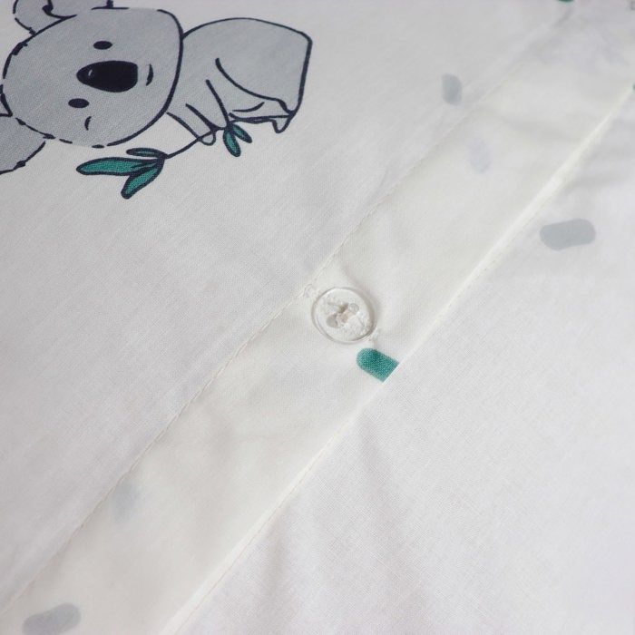 Conjunto de cama infantil, 100% algodão - MATT & ROSE - KOALAS - Cru - 140x200+63x63cm