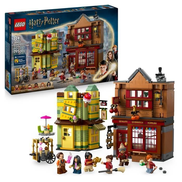 LEGO Harry Potter 76452 Quidditch Accessory Shop and Ice Cream Vendor Set for ages 8+