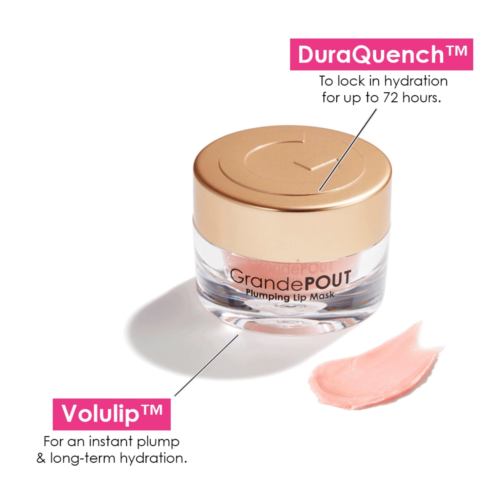 GrandePOUT Plnicí maska na rty s bobulovým mojitem - Grande Cosmetics