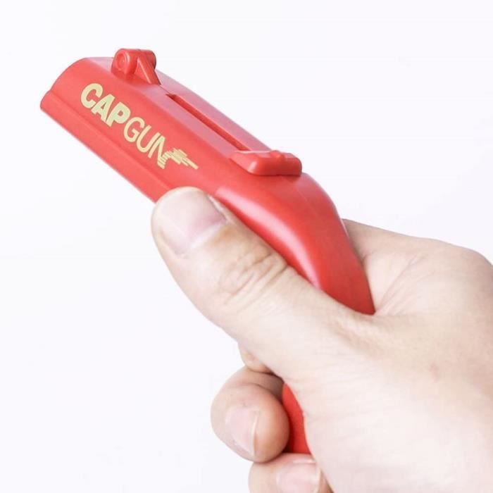 Décapsuleur - Cap Gun - Ouvre-Bouteilles Portable - Rouge - Design Contemporain - 1 pièce