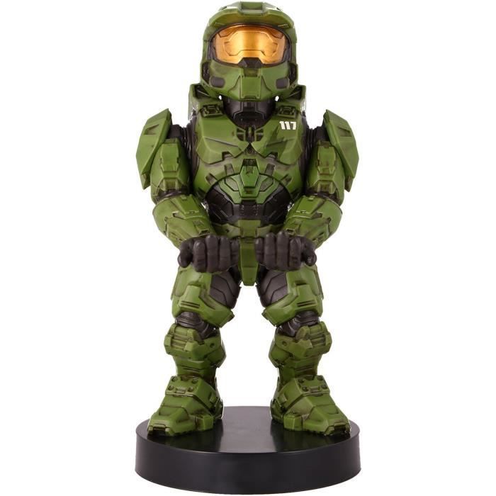 Halo Infinite Spartan-117 Figurine - Controller and Smartphone Stand & Charger - Exquisite Gaming