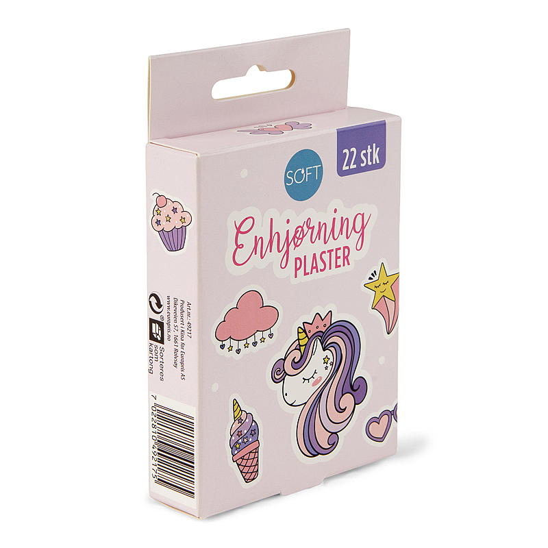 Mjukt plåster 22 st. Enhörning