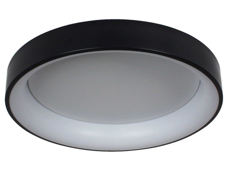 Plafon Georgia LED metalowy czarny