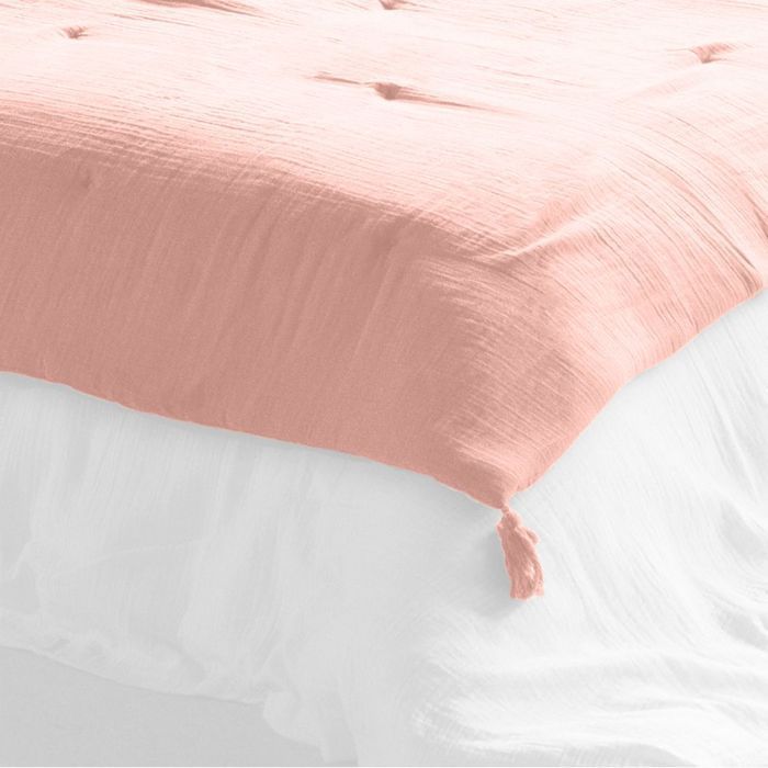 Édredon 150x150 cm Gaze de coton Rose