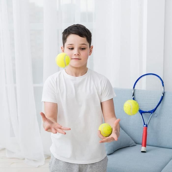 Juego de 12 pelotas de tenis con bolsa de almacenamiento - Pelotas de tenis premium de pared gruesa - Perfectas para