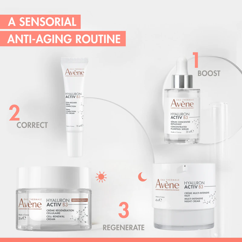 Avène Hyaluron Activ B3 Oogcrème met drievoudige werking