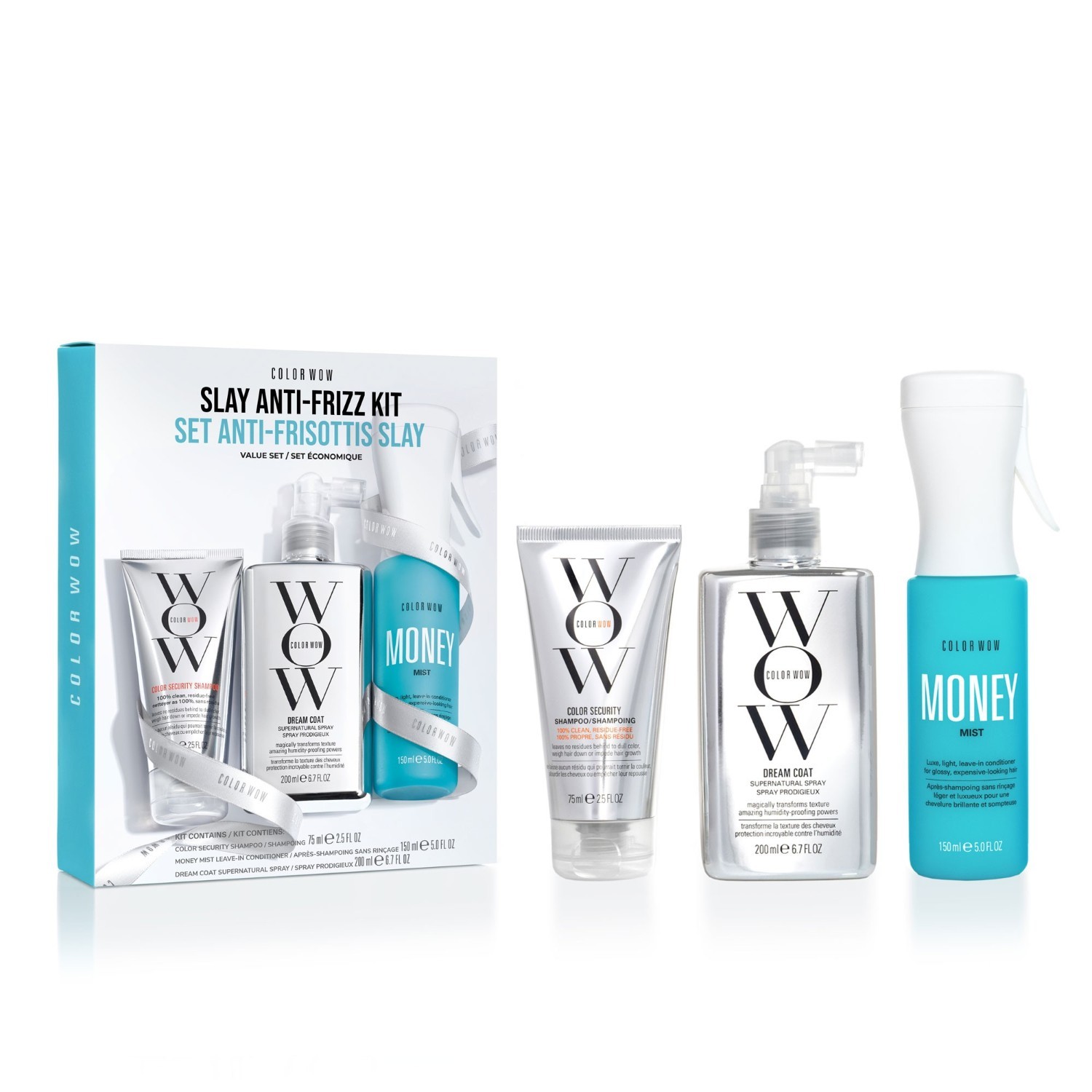 Sada na starostlivosť o vlasy COLOR WOW Slay Anti-Frizz - 1 kus