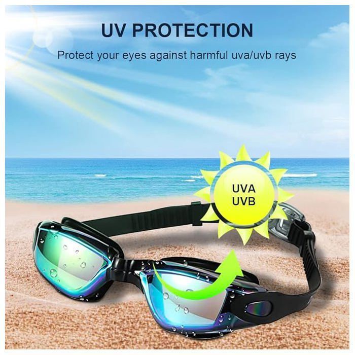 Swimming goggles - SOBROVO - 2-pack - UV protection - Polarized lenses - Ergonomic comfort