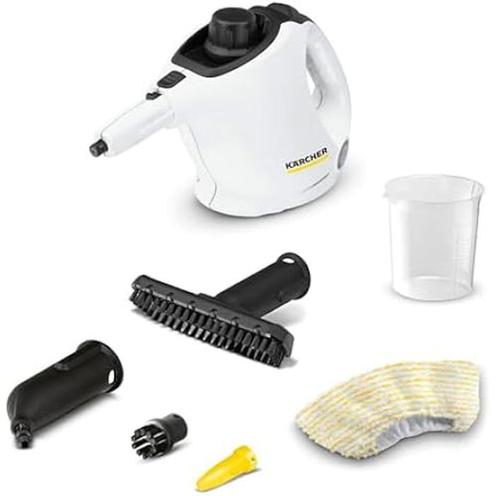 Limpiador a vapor - KARCHER - SC 1 - Presión de 3 bares - 1200 W - Compacto y ligero