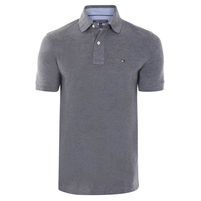 Tommy Hilfiger Men Polo Anthracite New 2019 Regular Fit
